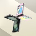 For Samsung Galaxy Z Flip5 Painted Pattern PC Phone Case(Cute Dinosaur)
