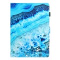 For Samsung Galaxy Tab A9+ Coloured Drawing Stitching Flip PU Tablet Case with Sleep / Wake-up Funct