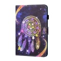 For Samsung Galaxy Tab A9+ Coloured Drawing Stitching Flip PU Tablet Case with Sleep / Wake-up Funct