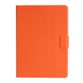 For Samsung Galaxy Tab A9+ Pure Color PU Tablet Case with Sleep / Wake-up Function(Orange)