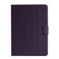 For Samsung Galaxy Tab A9 Pure Color PU Tablet Case with Sleep / Wake-up Function(Purple)