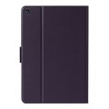 For Samsung Galaxy Tab A9 Pure Color PU Tablet Case with Sleep / Wake-up Function(Purple)