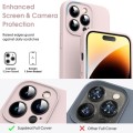 For iPhone 15 Plus Microfiber Liquid Silicone Shockproof Phone Case(Pink)