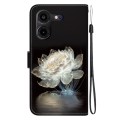 For Tecno Pova 5 Pro Crystal Texture Colored Drawing Leather Phone Case(Crystal Peony)