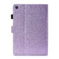 For Samsung Galaxy Tab A9+ Glitter Powder Smart PU Tablet Case with Sleep / Wake-up Function(Purple)