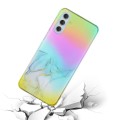 For Samsung Galaxy S24 5G Laser Marble Pattern Clear TPU Shockproof Phone Case(Grey)