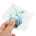 For Samsung Galaxy S24 5G Hollow Marble Pattern TPU Phone Case(Blue)