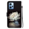 For Xiaomi Redmi Note 12 4G Global Crystal Texture Colored Drawing Leather Phone Case(Crystal Peony)