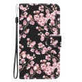 For Xiaomi Redmi Note 12 5G Crystal Texture Colored Drawing Leather Phone Case(Plum Bossom)