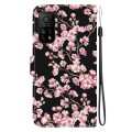 For Xiaomi Mi 10T Pro 5G / 10T Pro Crystal Texture Colored Drawing Leather Phone Case(Plum Bossom)