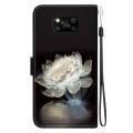 For Xiaomi Poco X3 NFC / X3 Crystal Texture Colored Drawing Leather Phone Case(Crystal Peony)