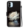 For Xiaomi Redmi A1 / A2 Crystal Texture Colored Drawing Leather Phone Case(Crystal Peony)