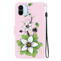 For Xiaomi Redmi A1 / A2 Crystal Texture Colored Drawing Leather Phone Case(Lily)