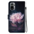 For Xiaomi Redmi Note 10 4G / Note 10S Crystal Texture Colored Drawing Leather Phone Case(Purple Peo