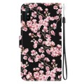 For Xiaomi Redmi 9A Crystal Texture Colored Drawing Leather Phone Case(Plum Bossom)