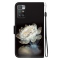 For Xiaomi Redmi 10 / 10 Prime Crystal Texture Colored Drawing Leather Phone Case(Crystal Peony)