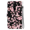 For Xiaomi Redmi Note 8 Pro Crystal Texture Colored Drawing Leather Phone Case(Plum Bossom)