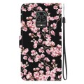 For Xiaomi Redmi Note 9 Pro / 9S Crystal Texture Colored Drawing Leather Phone Case(Plum Bossom)