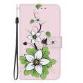 For Xiaomi Redmi Note 13 5G Crystal Texture Colored Drawing Leather Phone Case(Lily)