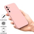 For Samsung Galaxy A15 4G / A15 5G Pure Color Liquid Silicone Shockproof Full Coverage Phone Case(Pi