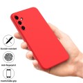 For Samsung Galaxy A35 5G Pure Color Liquid Silicone Shockproof Full Coverage Phone Case(Red)
