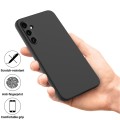 For Samsung Galaxy A35 5G Pure Color Liquid Silicone Shockproof Full Coverage Phone Case(Black)