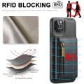 For iPhone 11 Pro Max DG.MING M5 Series Zip RFID Multi Card Detachable Leather Phone Case(Black)