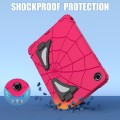 For Samsung Galaxy Tab A9+ Spider Silicone Hybrid PC Shockproof Tablet Case(Strawberry Black)