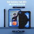 For Samsung Galaxy Tab A9+ Spider Silicone Hybrid PC Shockproof Tablet Case(Black Blue)