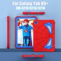 For Samsung Galaxy Tab A9+ Spider Silicone Hybrid PC Shockproof Tablet Case(Red Blue)