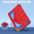 For Samsung Galaxy Tab A9+ Spider Silicone Hybrid PC Shockproof Tablet Case(Red Blue)