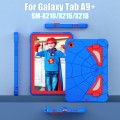 For Samsung Galaxy Tab A9+ Spider Silicone Hybrid PC Shockproof Tablet Case(Blue Red)