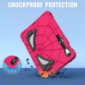 For Samsung Galaxy S9 FE / S8 / S7 Spider Silicone Hybrid PC Shockproof Tablet Case(Strawberry Black