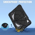 For Samsung Galaxy S9 FE / S8 / S7 Spider Silicone Hybrid PC Shockproof Tablet Case(Black)