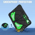 For Samsung Galaxy S9 FE / S8 / S7 Spider Silicone Hybrid PC Shockproof Tablet Case(Black Green)