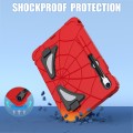 For Samsung Galaxy S9 FE / S8 / S7 Spider Silicone Hybrid PC Shockproof Tablet Case(Red Black)