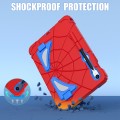 For Samsung Galaxy S9 FE / S8 / S7 Spider Silicone Hybrid PC Shockproof Tablet Case(Red Blue)