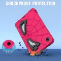 For Samsung Galaxy Tab A7 Lite T220 Spider Silicone Hybrid PC Shockproof Tablet Case(Strawberry Blac