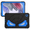 For Samsung Galaxy Tab A7 Lite T220 Spider Silicone Hybrid PC Shockproof Tablet Case(Black Blue)