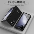 For Samsung Galaxy Z Fold5 Extraordinary Series Hinged Folding Full Phone Case(Black)