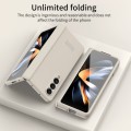 For Samsung Galaxy Z Fold4 5G Extraordinary Series Hinged Folding Full Phone Case(White)