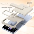 For Samsung Galaxy Z Flip4 5G Extraordinary Series Hinged Folding Full Phone Case(Coffee)