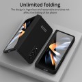 For Samsung Galaxy Z Fold4 5G Extraordinary Series Hinged Folding Full Phone Case with Pen Slot & St