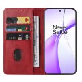 For OnePlus Ace 3V Magnetic Closure Leather Phone Case(Red)