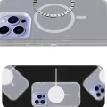 For iPhone 15 Pro Shockproof MagSafe Magnetic Phone Case(Transparent Grey)