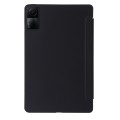 For Xiaomi Redmi Pad SE Deformation Silicone Leather Tablet Case(Black)