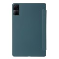 For Xiaomi Redmi Pad SE Deformation Silicone Leather Tablet Case(Deep Green)