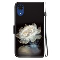 For Samsung Galaxy A03 Core Crystal Texture Colored Drawing Leather Phone Case(Crystal Peony)