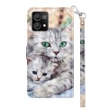 For Motorola Moto G Stylus 5G 2023 3D Painted Leather Phone Case(Two Loving Cats)