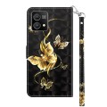 For Motorola Moto G Stylus 5G 2023 3D Painted Leather Phone Case(Golden Swallow Butterfly)